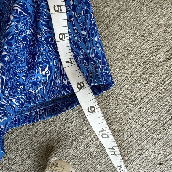 Stio CFS Board Shorts Men’s 35 Blue Abstract Print Swim Trunks Surf 18.5” - Picture 2 of 6